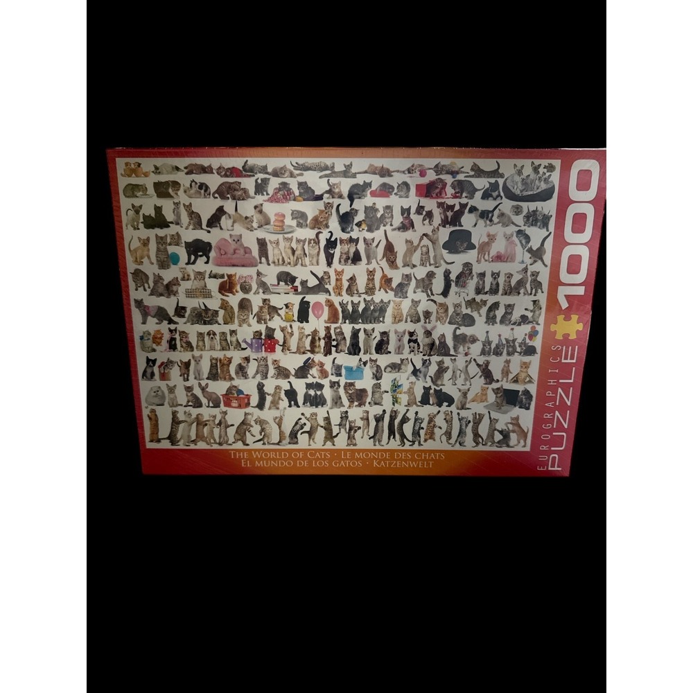 EuroGraphics The World of Cats Jigsaw Puzzle 1000 Piece Brand New  Sealed